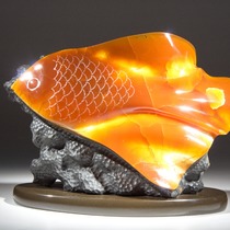 Скульптура Рыба. Резьба по камню Симбирцит