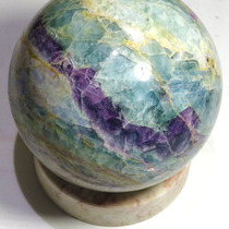 №3075 Флюорит, м-е Белопятнышковое, Казахстан, шар, диаметр95мм, 12000руб